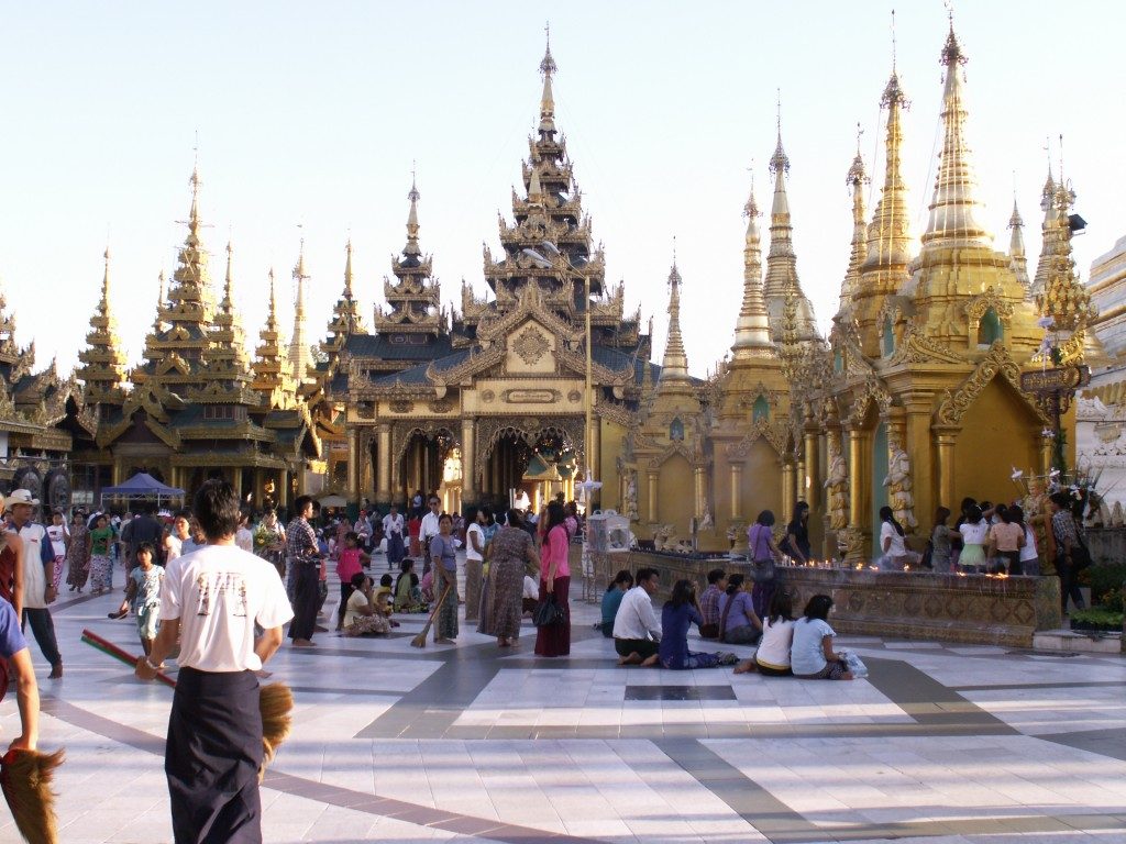 Shwedagon Pagoda In Yangon