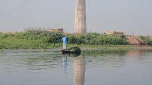 Gathering Grass Along the River
