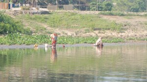 Washing & Drying Clothes By the River